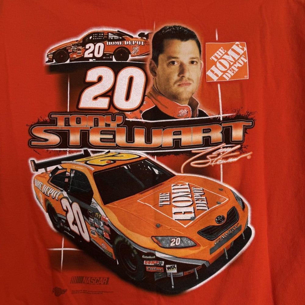 Tony Stewart Vtg Home Depot Racing Daytona 500‎ Nascar Winners Circle Tee Sz L - Picture 8 of 15
